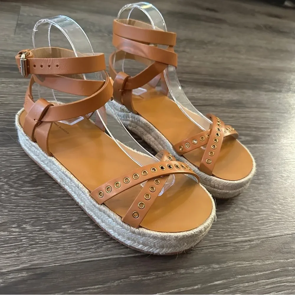 Isabel Marant Melyz Sandals in Natural New